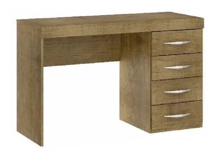 ESCRITORIO TODODESCUENTO 4 CAJONES MDF DORMITORIO MUEBLE CAFE - 1