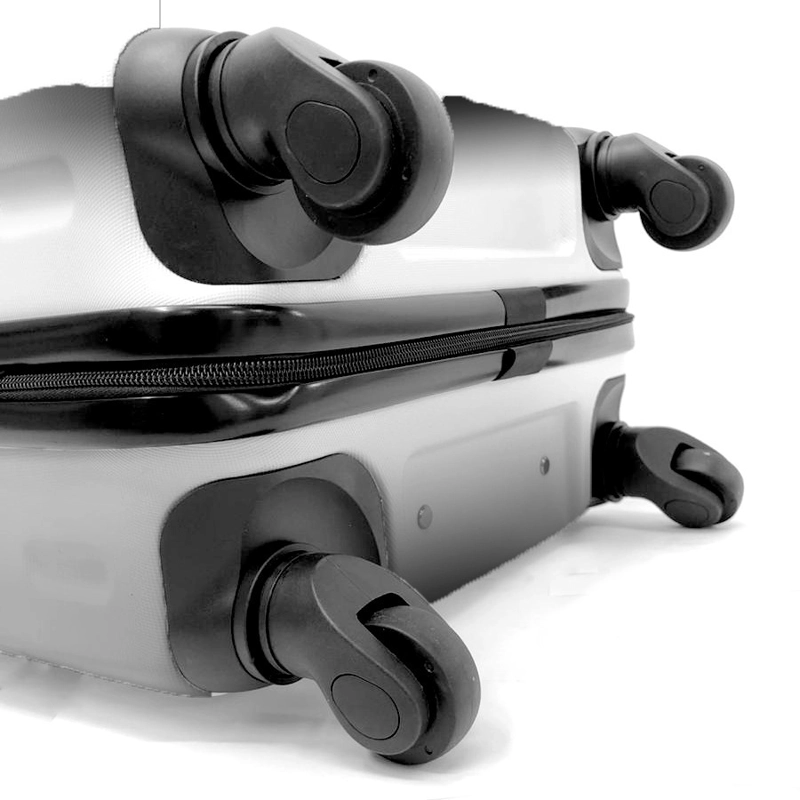 SET 3 MALETAS ABS RUEDAS 360°- PLATA - 6