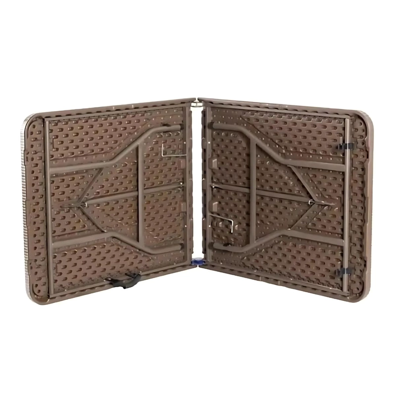 MESA TODODESCUENTO PLEGABLE MALETA 180CM TIPO RATTAN ARMA FÁCIL CAMPING - 6