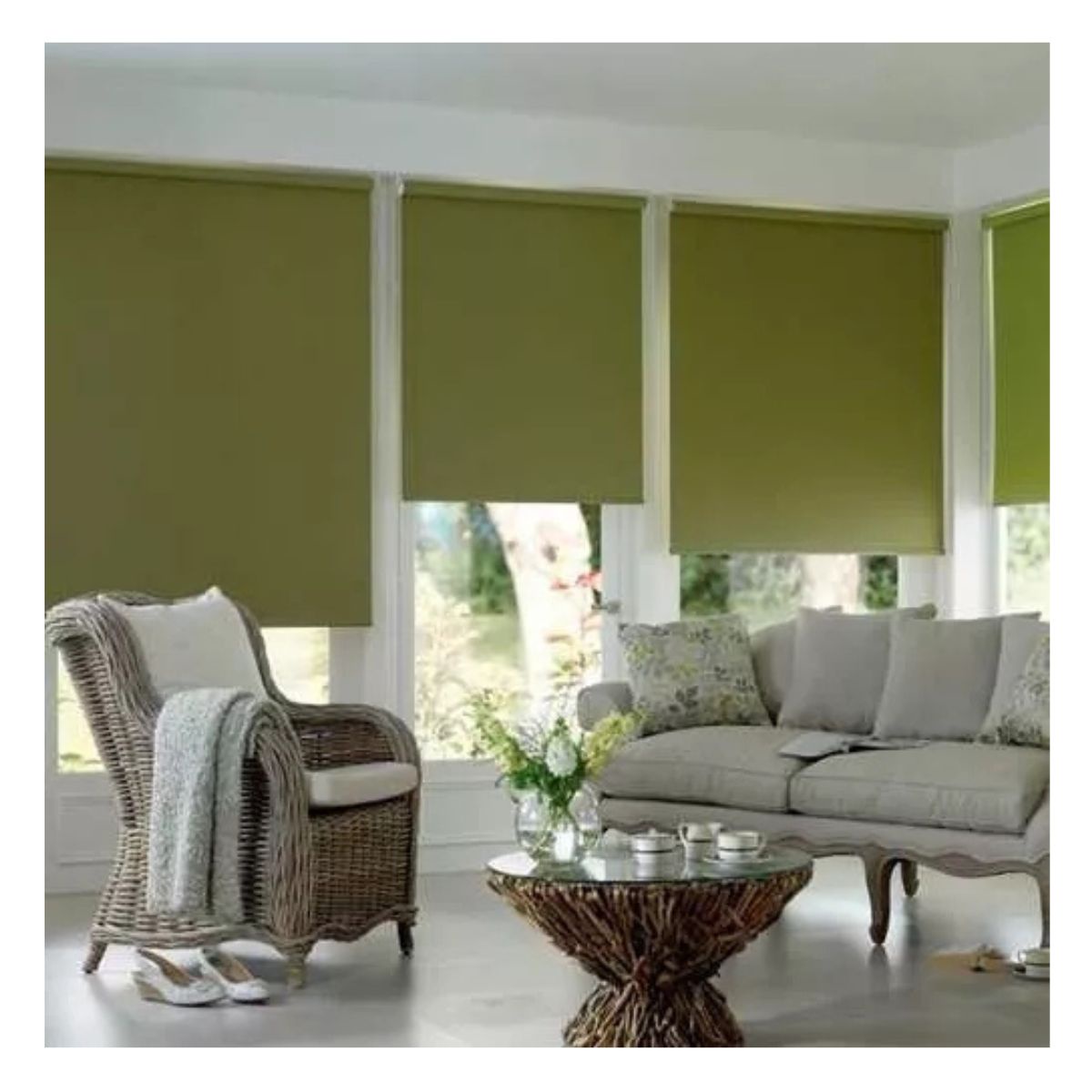 CORTINA ROLLER BLACKOUT COLOR PISTACHO 140X240, - 2