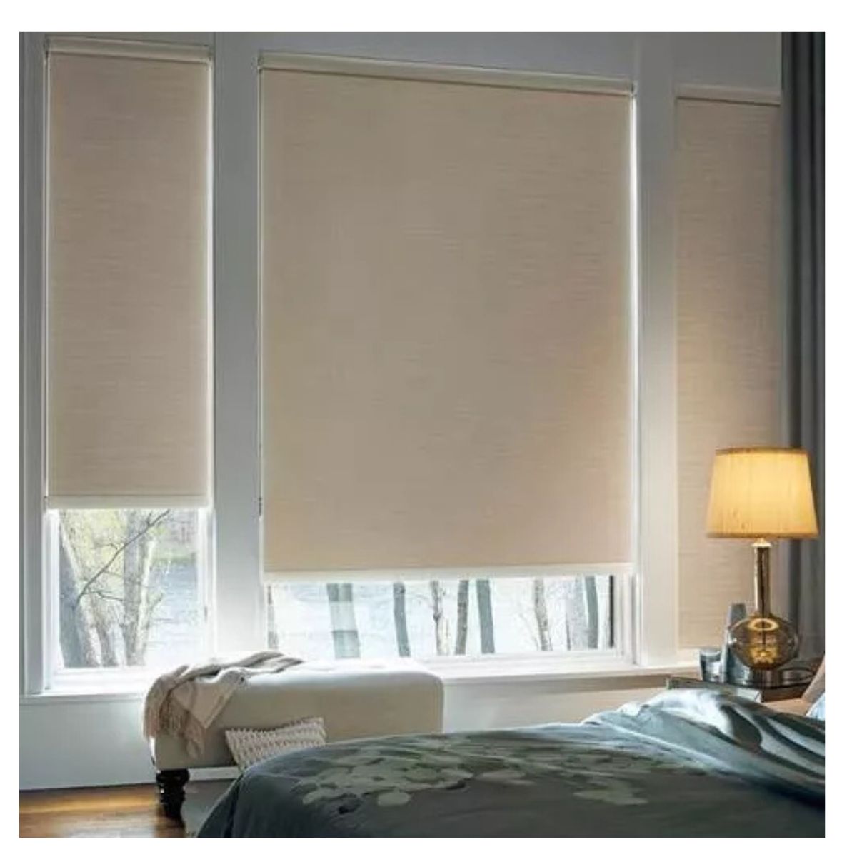 CORTINA ROLLER BLACKOUT TEXTURA 180X240CM - CAFE - 2