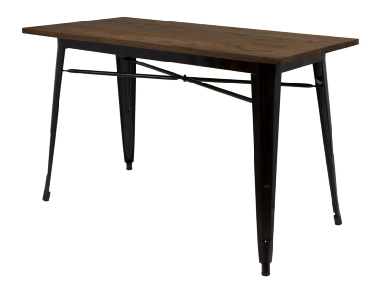 MESA TODODESCUENTO RECTANGULAR TOLIX 120X60CM BAR PUB MUEBLE DISEÑO MADERA - 1