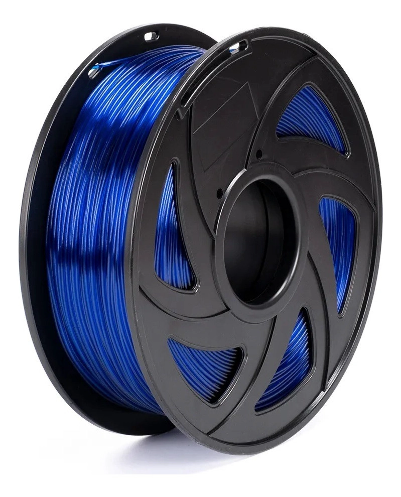 FILAMENTO 3D PETG TRONXY DE 1.75MM 1KG AZUL TRANSPARENTE - 2