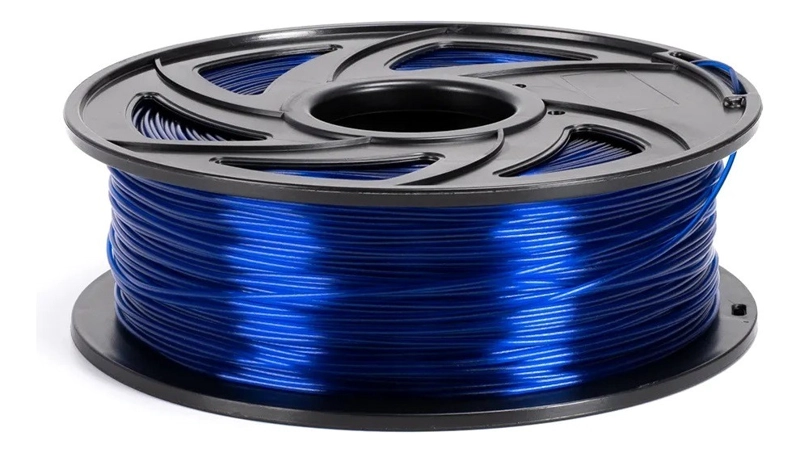 FILAMENTO 3D PETG TRONXY DE 1.75MM 1KG AZUL TRANSPARENTE - 6