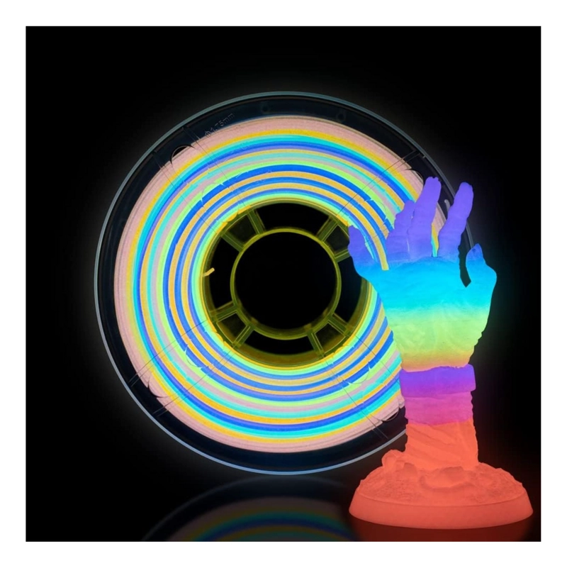FILAMENTO TRONXY PLA+ GLOW ARCOIRIS - 4