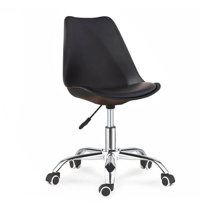SILLA TULIP DE ESCRITORIO, OFICINA- NEGRA - 1