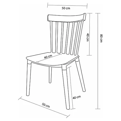 PACK BOZZO WINDSOR BLANCO 4 SILLAS COMEDOR TERRAZA RESTAURANT - 3