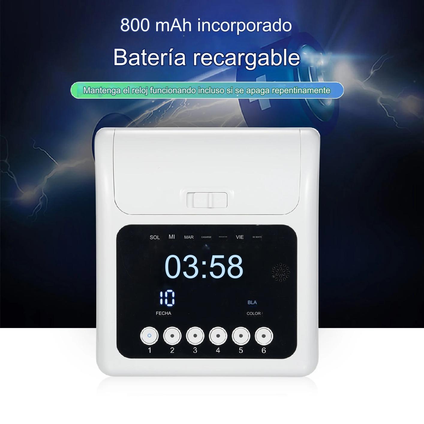 RELOJ CONTROL DE ASISTENCIA TODODESCUENTO CON TARJETERO + 100 TARJETAS - 4