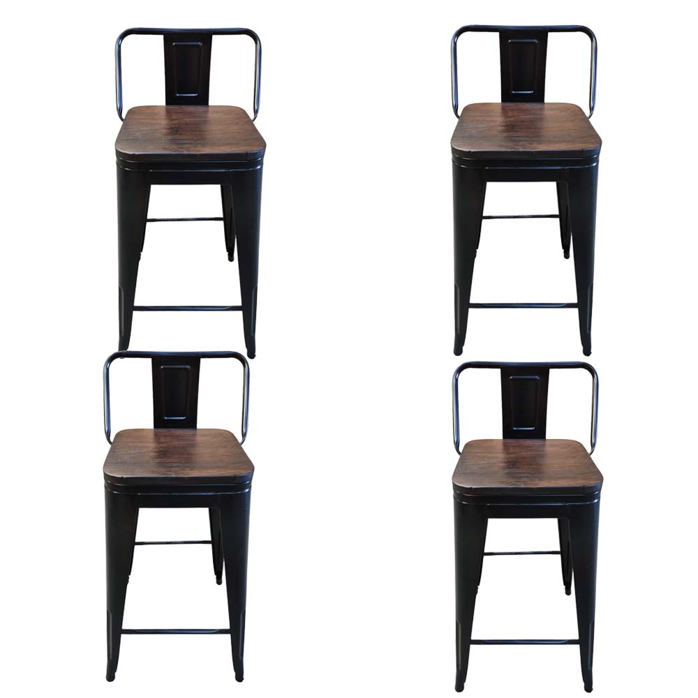 Pack 4 Pisos Tauretes Tolix 66 Cm Altura Departamento/ Negro / TodoDescuento - 1