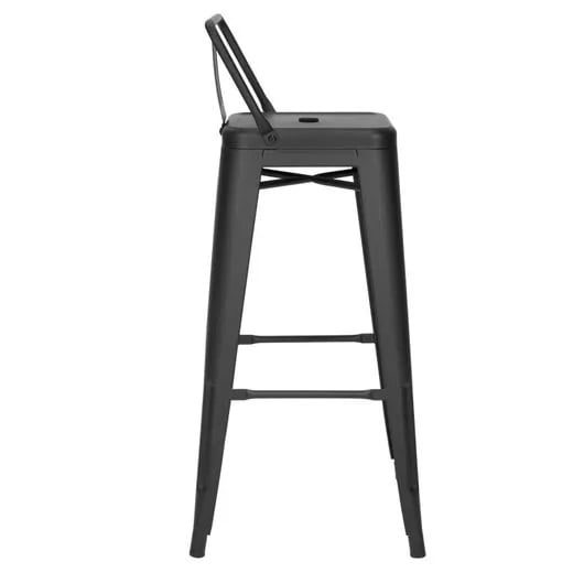 PACK 4 PISOS TOLIX NEGRO 66 CM REPALDO BAJO TODODESCUENTO - 2