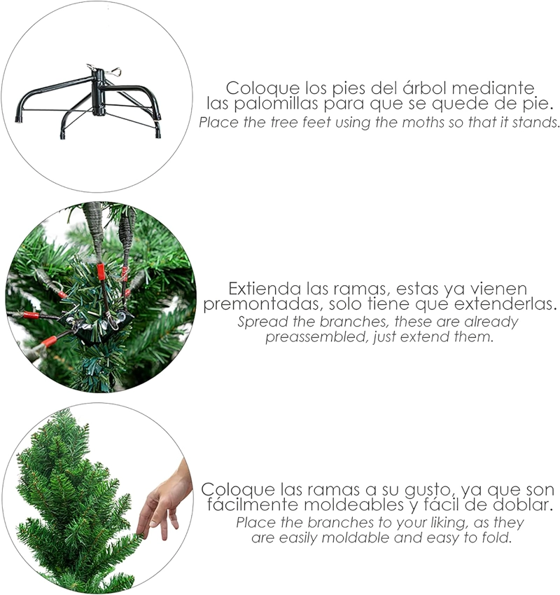 ARBOL NAVIDEÑO 200 CM, 677 RAMAS - 4