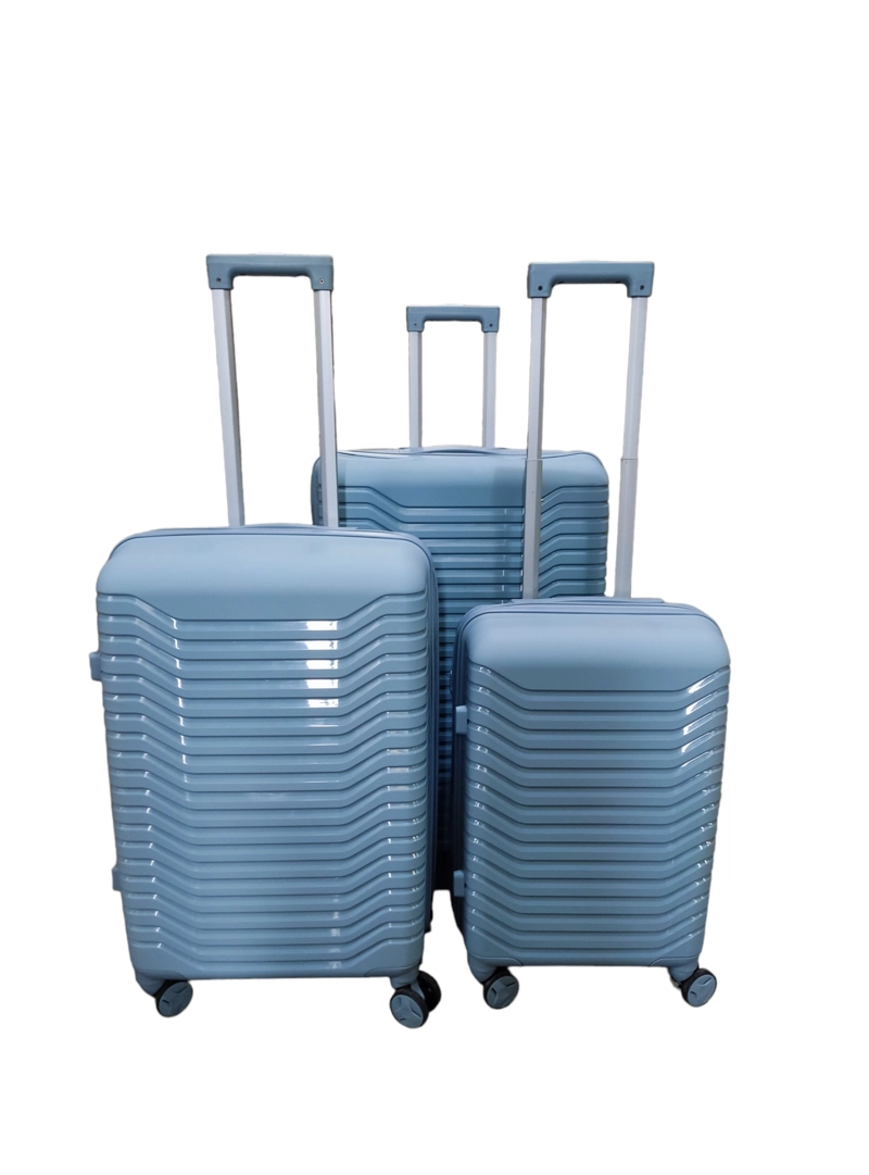 SET 3 MALETAS ABS RUEDAS 360° Azul Humo - 3