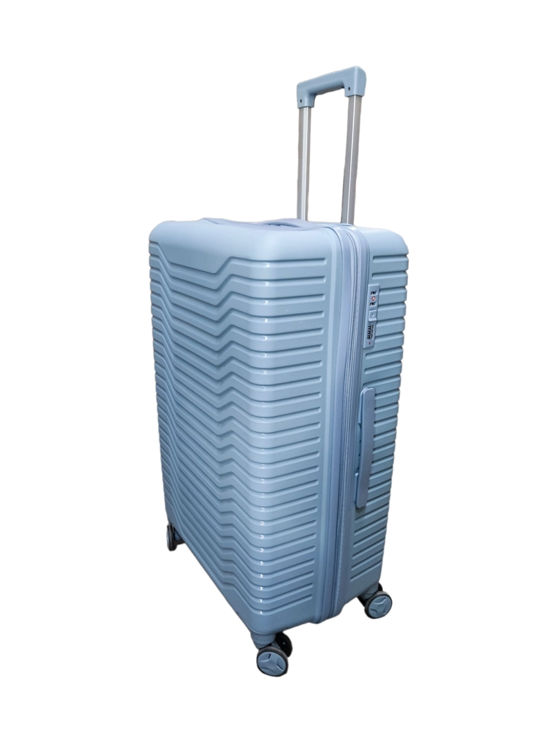 SET 3 MALETAS ABS RUEDAS 360° Azul Humo - 6