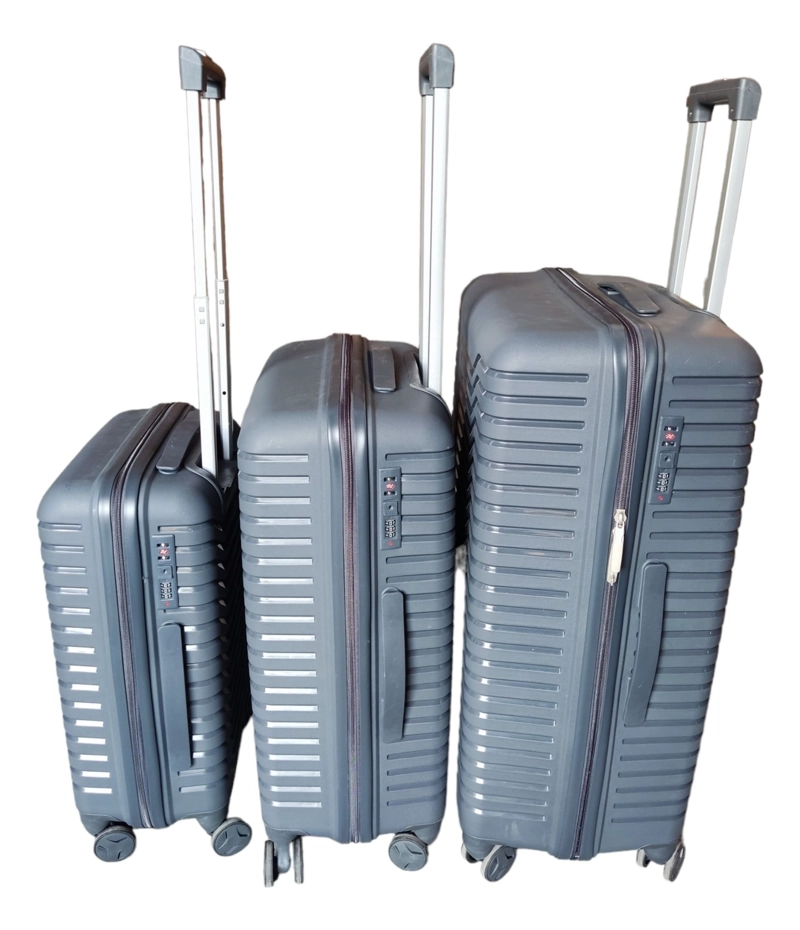 SET 3 MALETAS ABS TURQUESA RUEDAS 360° MEDIDAS ESTANDAR TODODESCUENTO - 4