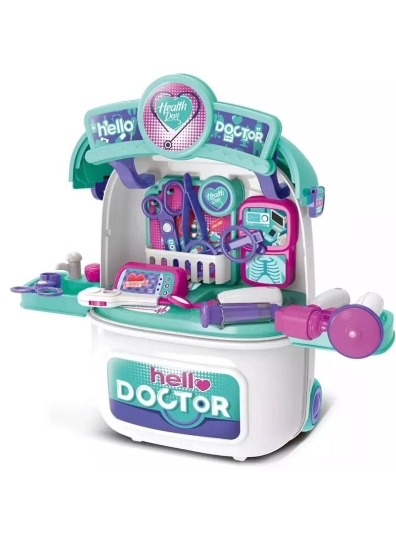 MALETA SET JUEGO CONSULTORIO MEDICO, JUEGO DE ROL, NIÑOS - 1