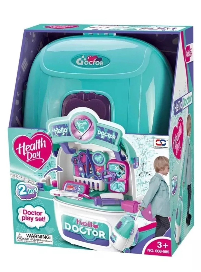 MALETA SET JUEGO CONSULTORIO MEDICO, JUEGO DE ROL, NIÑOS - 3