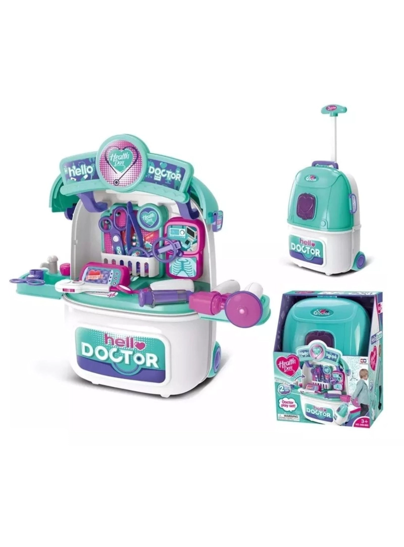 MALETA SET JUEGO CONSULTORIO MEDICO, JUEGO DE ROL, NIÑOS - 4