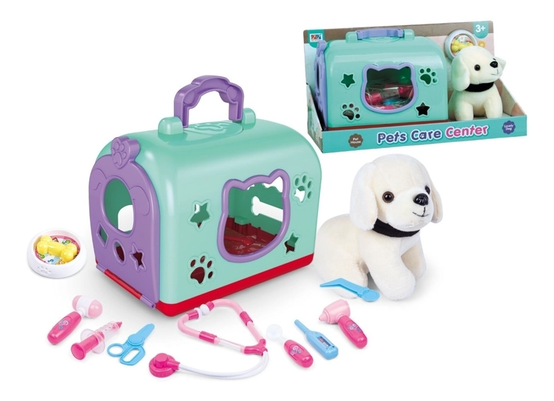 PELUCHE TODODESCUENTO JUEGO ROL VETERINARIO CENTRO CUIDADO MASCOTAS NIÑOS - 1