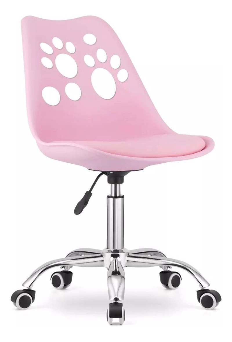 SILLA TODODESCUENTO LIBRE DISPOSICIÓN 5 CUERPOS ROSADO ESCRITORIO EAMES ACOLCHADA - 3