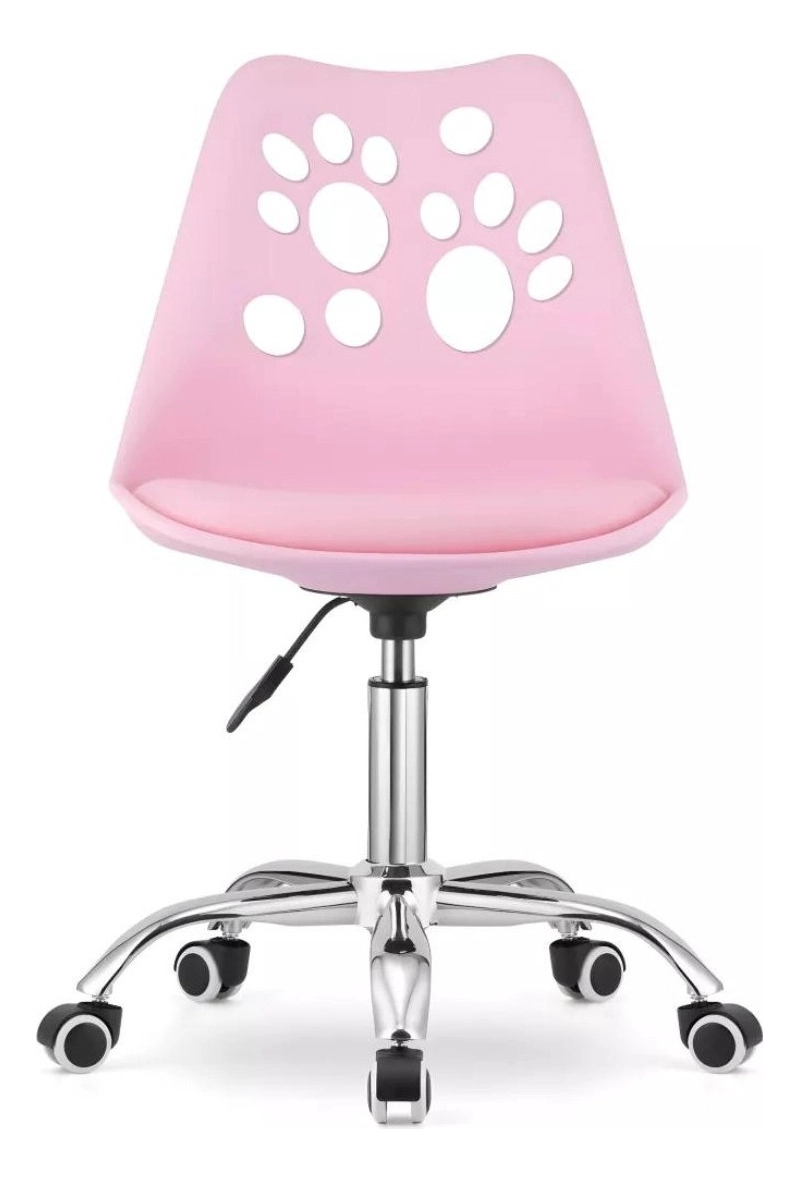 SILLA TODODESCUENTO LIBRE DISPOSICIÓN 5 CUERPOS ROSADO ESCRITORIO EAMES ACOLCHADA - 4
