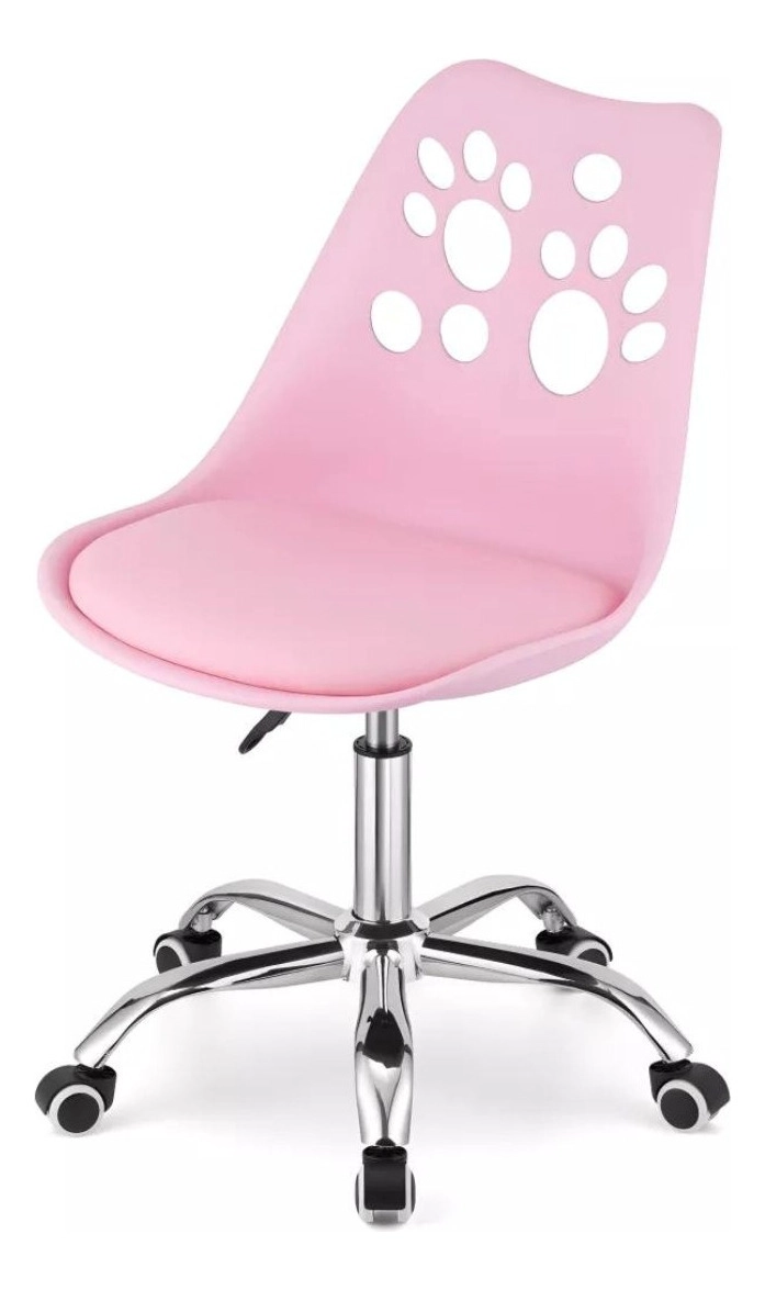 SILLA TODODESCUENTO LIBRE DISPOSICIÓN 5 CUERPOS ROSADO ESCRITORIO EAMES ACOLCHADA - 6