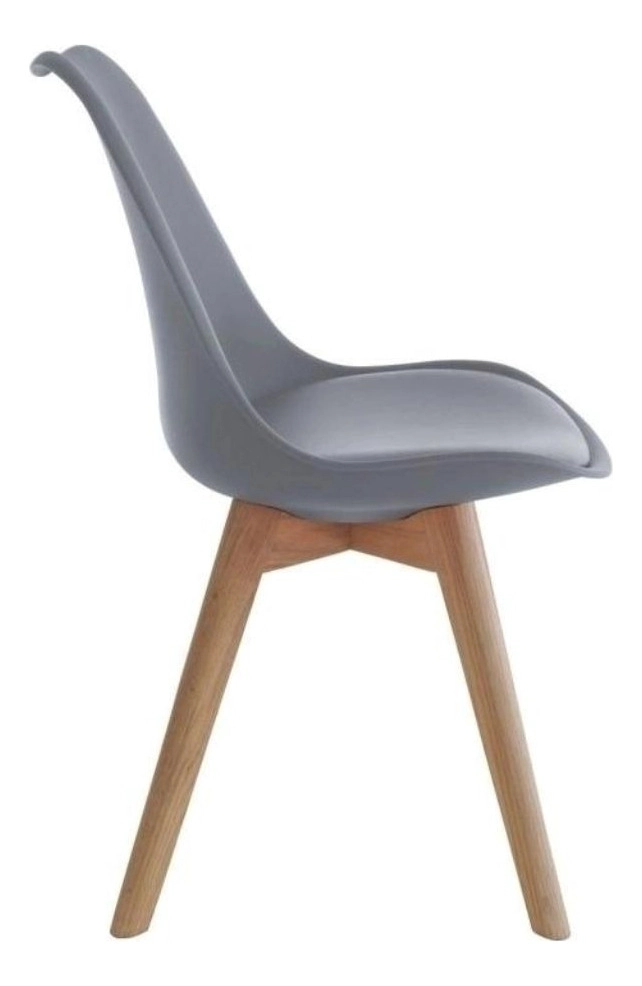 PACK TODODESCUENTO LIBRE DISPOSICIÓN GRIS 4 SILLAS TULIP COMEDOR BAR NEGOCIO - 2
