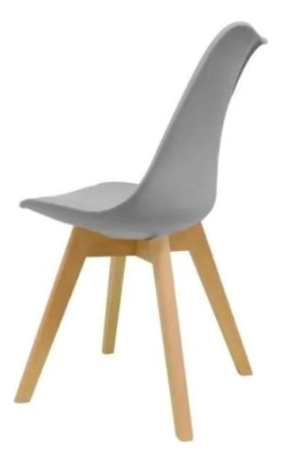 PACK TODODESCUENTO LIBRE DISPOSICIÓN GRIS 4 SILLAS TULIP COMEDOR BAR NEGOCIO - 3