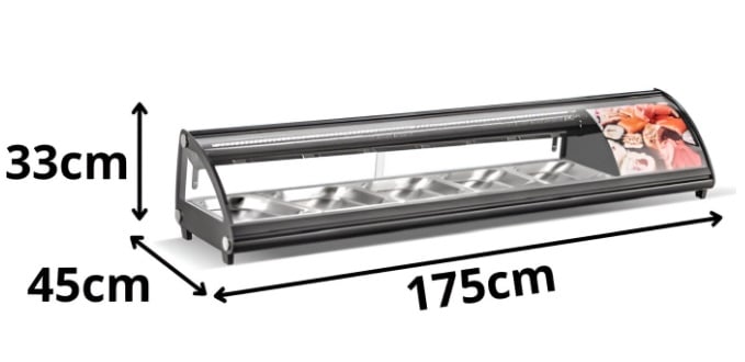 VITRINA SUSHI 1.75 MTS - 2