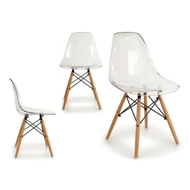PACK 4 SILLAS TODODESCUENTO EAMES TRANSPARENTES - 2
