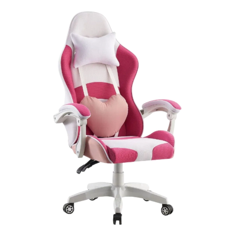 SILLA GAMER CORAZON ROSADO - 1