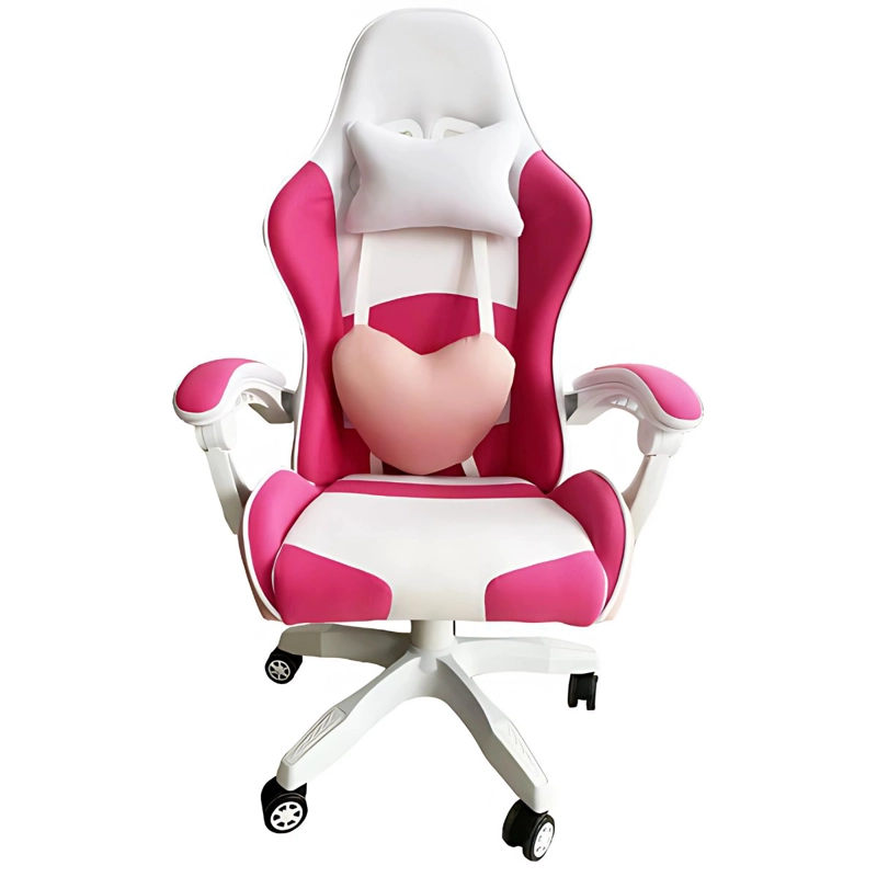SILLA GAMER CORAZON ROSADO - 3