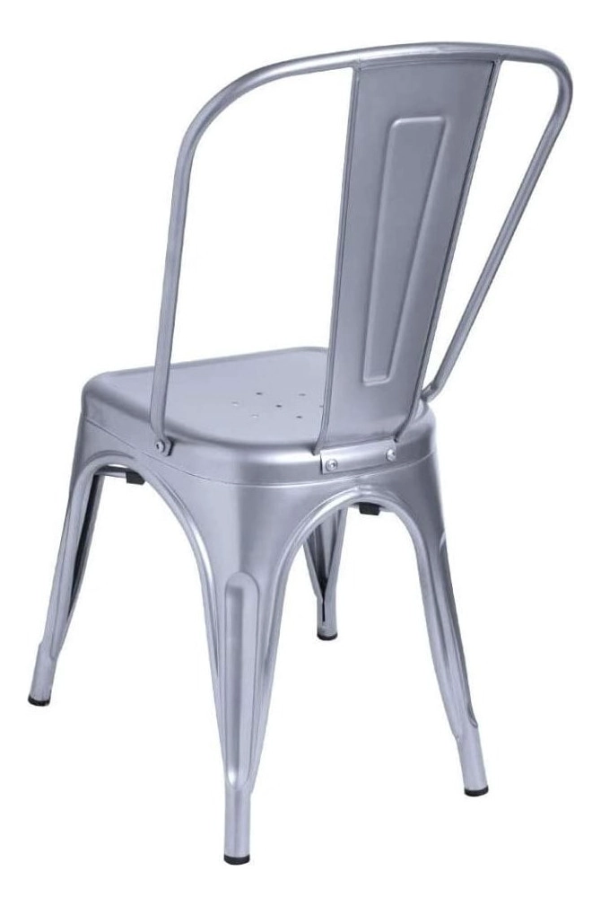 PACK TODODESCUENTO PLATA 4 SILLAS TOLIX GRIS COMEDOR EVENTO RESTAURANT - 4