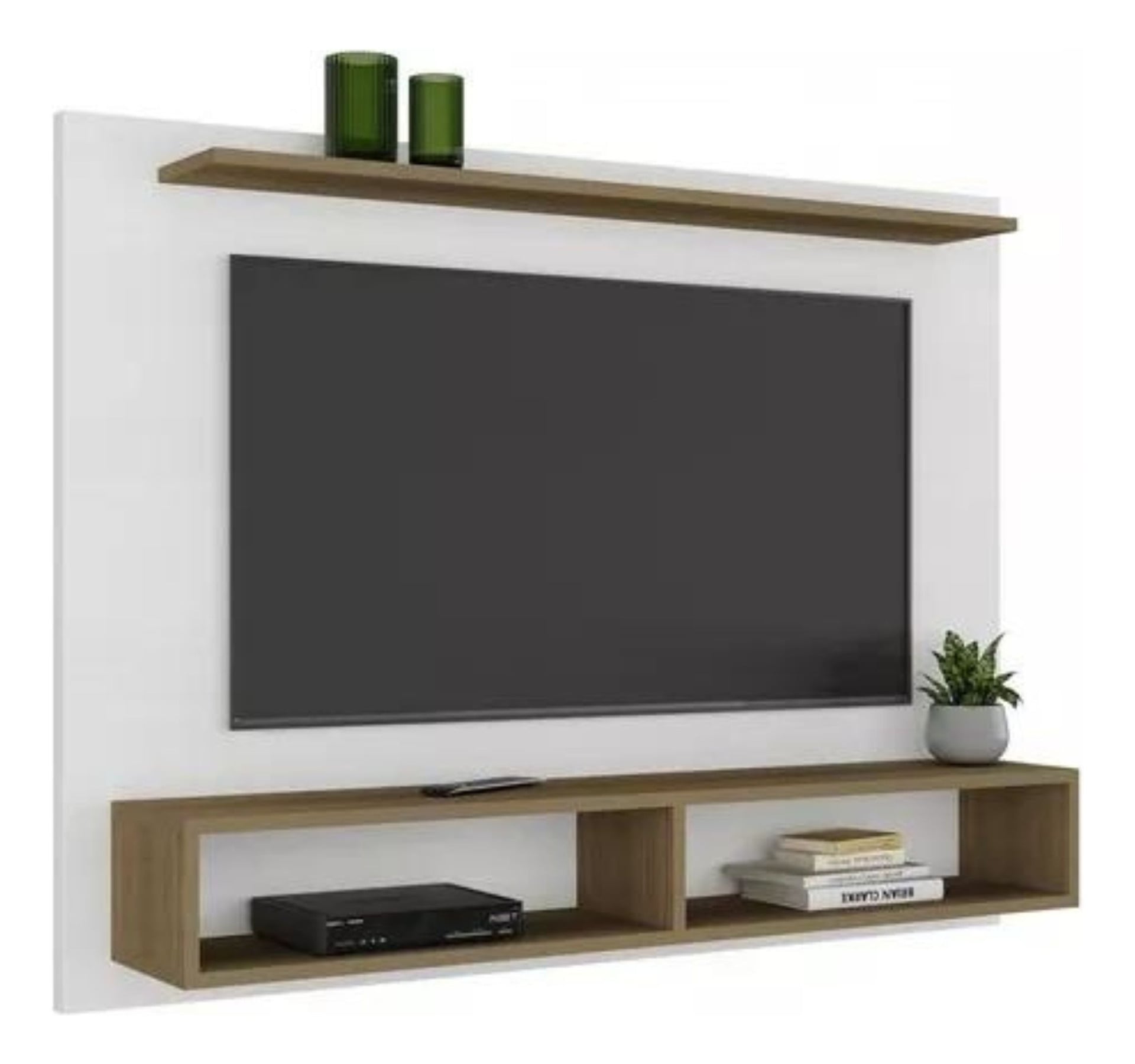 MUEBLE TODODESCUENTO BLANCO RACK DE PARED PARA TV 43 FLORENCIA TD - 1