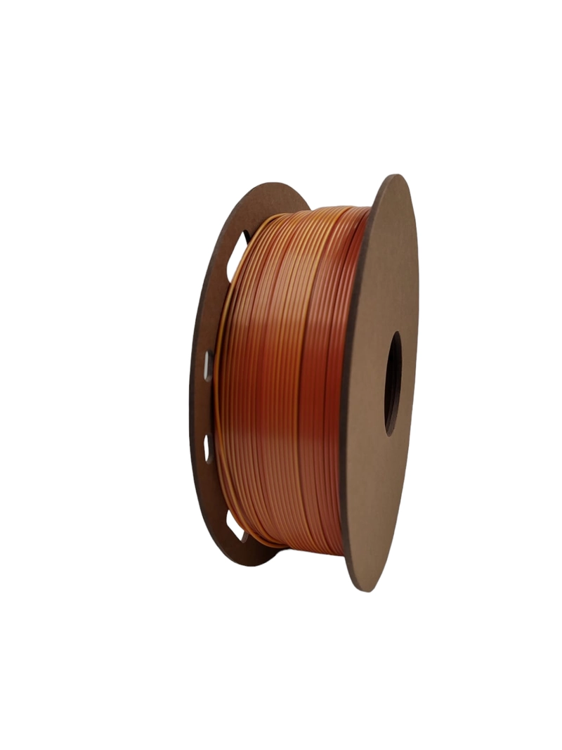 FILAMENTO TRONXY PLA+ SILK (DOUBLE COLOR) GOLD/COOPER - 2