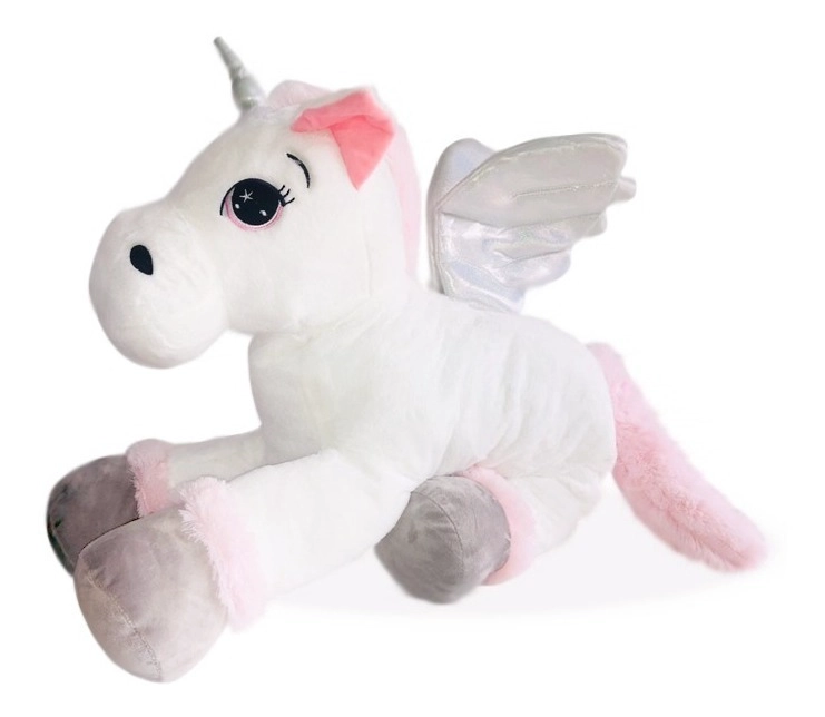 PELUCHE TODODESCUENTO PONY UNICORNIO CABALLO REGALO NIÑA- BLANCO - 1