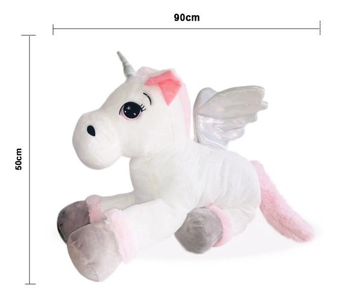 PELUCHE TODODESCUENTO PONY UNICORNIO CABALLO REGALO NIÑA- BLANCO - 2