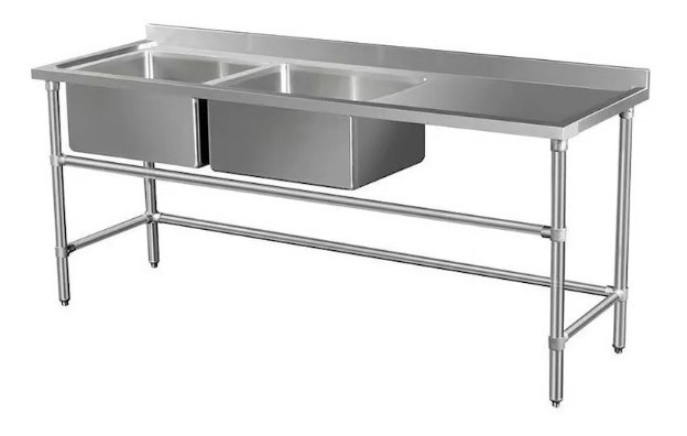 SET BOZZO LAVADERO 2 TAZAS +1 SECADOR GASTRONOMIA RESTAURANT PLATA - 1