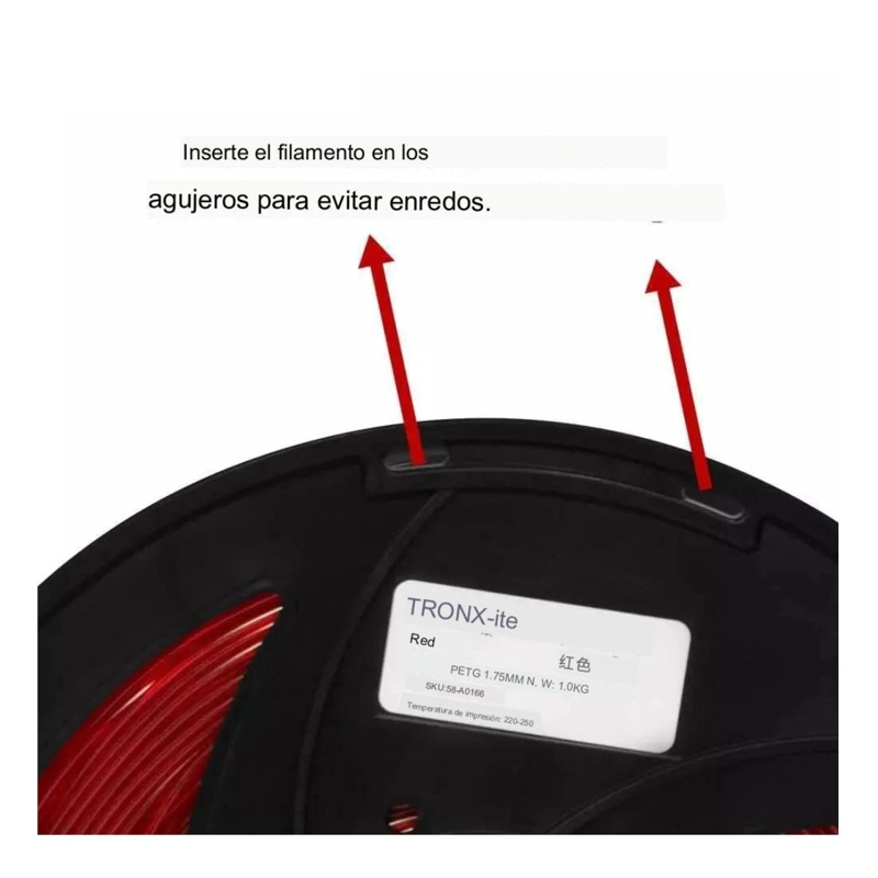 FILAMENTO TRONXY PETG NEGRO - 6