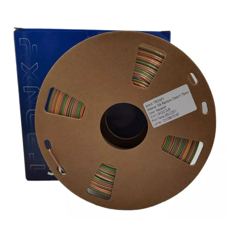 FILAMENTO TRONXY PLA+ SILK (RAINBOW)MINI - 3