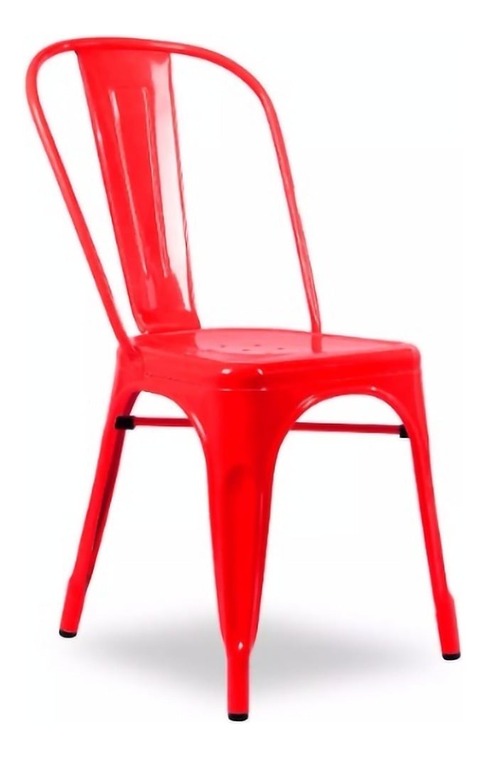 PACK TODODESCUENTO ROJO 4 SILLAS TOLIX COMEDOR EVENTO RESTAURANT - 1