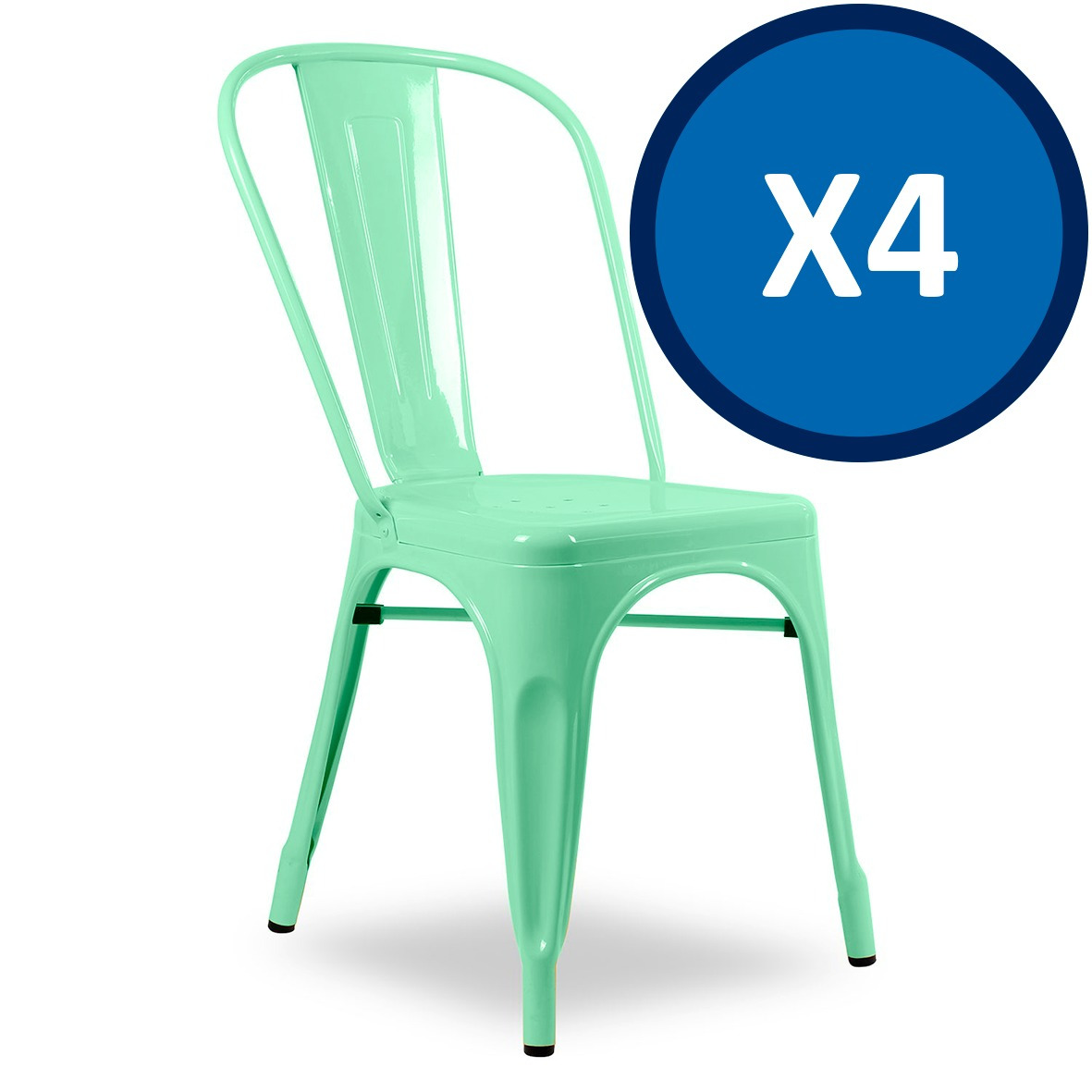 PACK TODODESCUENTO MENTA 4 SILLAS TOLIX MINT COMEDOR EVENTO RESTAURANT - 2