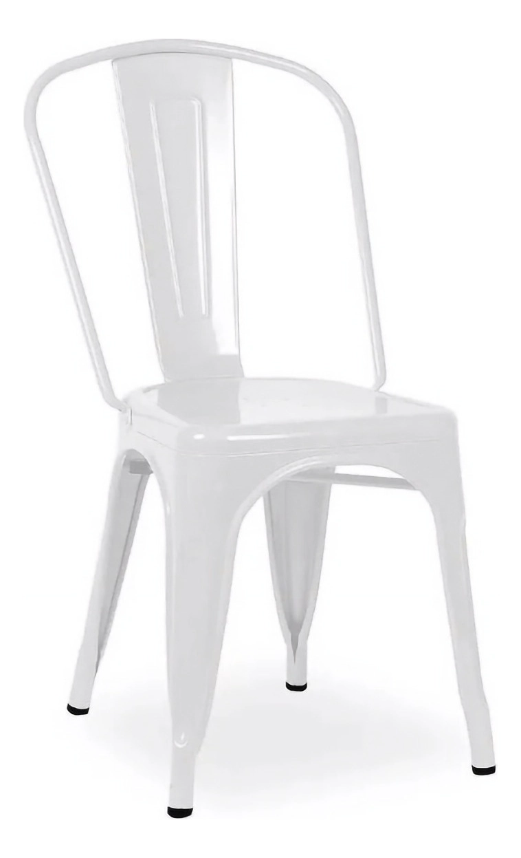 PACK TODODESCUENTO BLANCO 4 SILLAS TOLIX MATE COMEDOR RESTORANT - 1