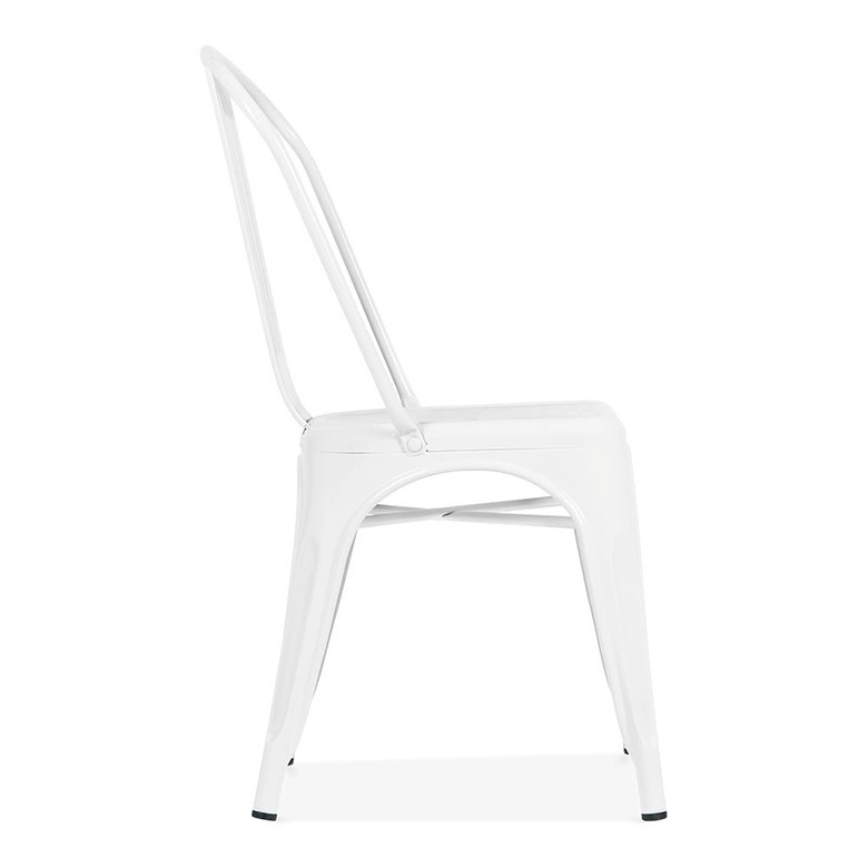 PACK TODODESCUENTO BLANCO 4 SILLAS TOLIX MATE COMEDOR RESTORANT - 5