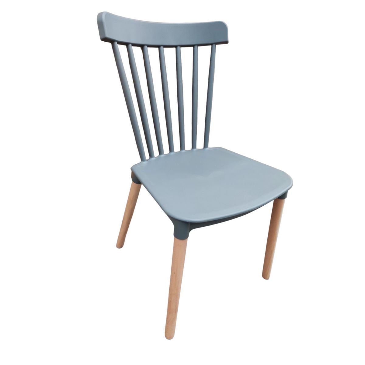 PACK TODODESCUENTO GRIS 6 SILLAS WINDSOR COMEDOR TERRAZA RESTAURANT - 1