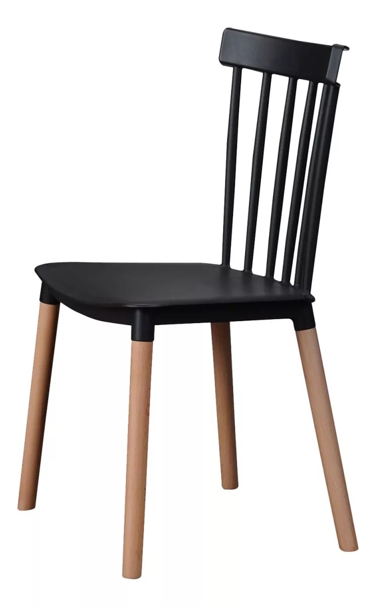 PACK TODODESCUENTO NEGRO 6 SILLAS WINDSOR COMEDOR TERRAZA RESTAURANT - 3