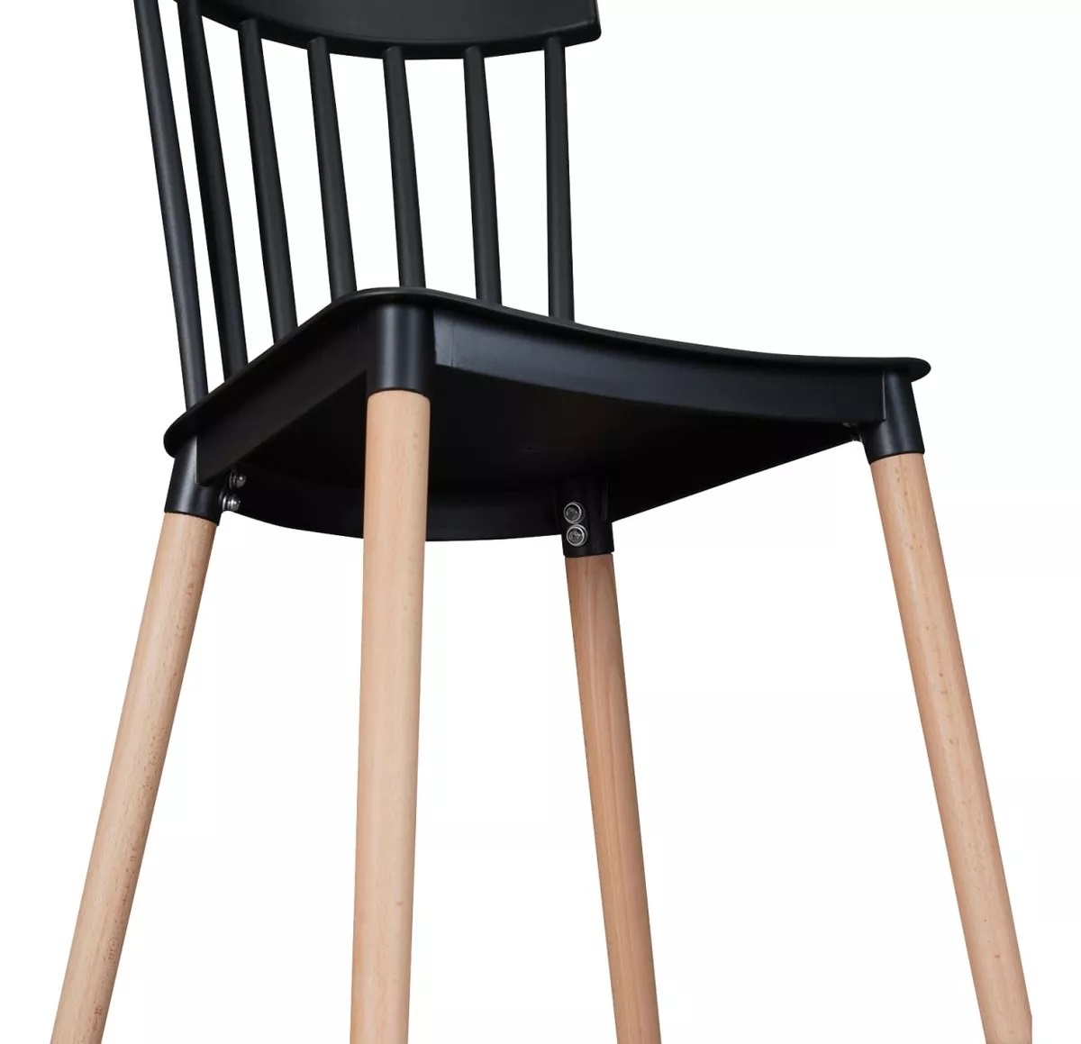 PACK TODODESCUENTO NEGRO 6 SILLAS WINDSOR COMEDOR TERRAZA RESTAURANT - 5