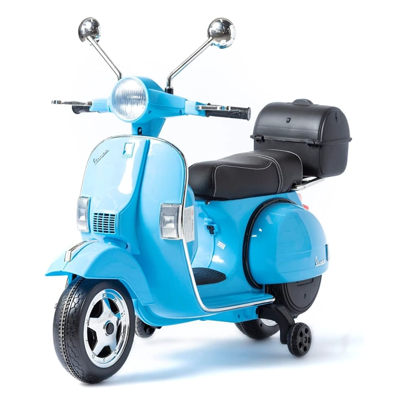 MOTO ELE CTRICA PIAGGIO VESPA, ORIGINAL, NIÑOS- AZUL CLARO - 1