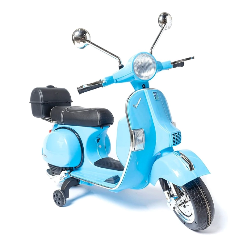 MOTO ELE CTRICA PIAGGIO VESPA, ORIGINAL, NIÑOS- AZUL CLARO - 2