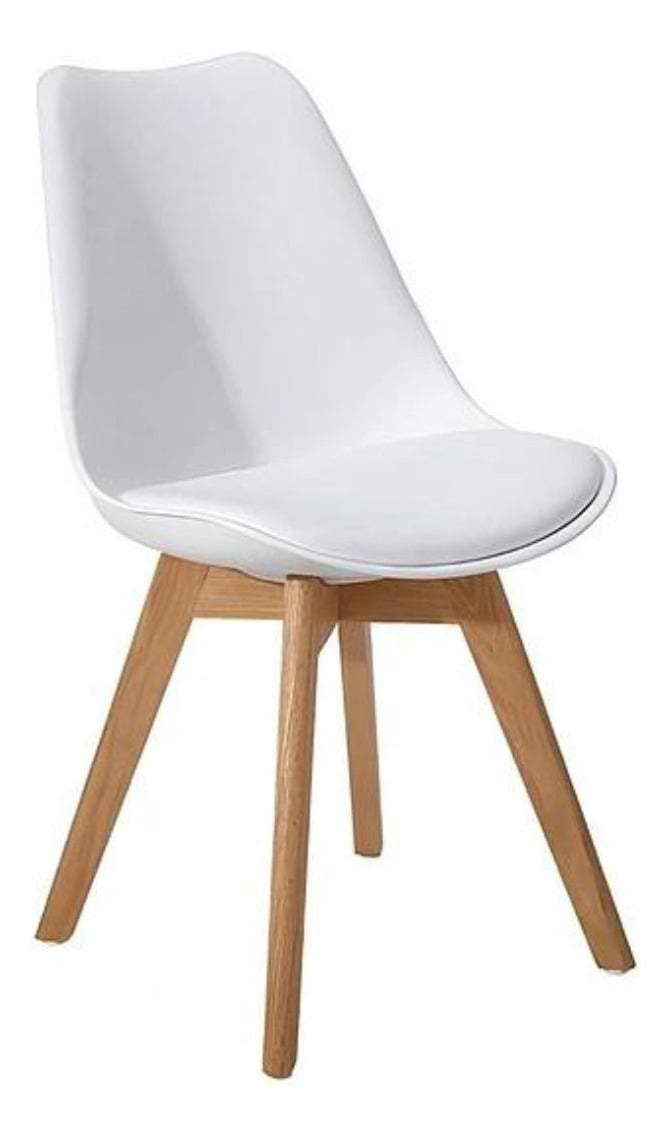 PACK TODODESCUENTO BLANCO 4 SILLAS TULIP COMEDOR BAR NEGOCIO - 1