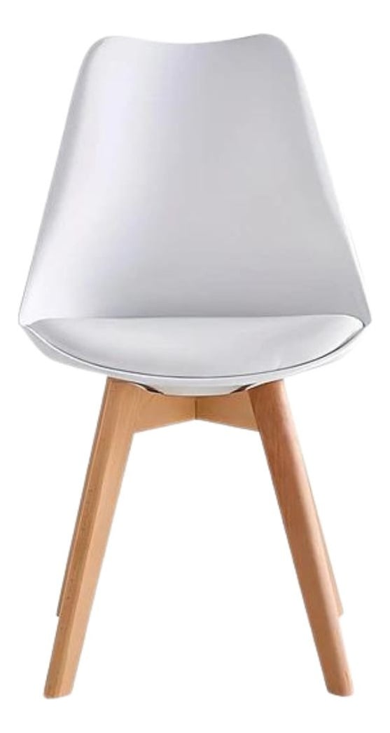 PACK TODODESCUENTO BLANCO 4 SILLAS TULIP COMEDOR BAR NEGOCIO - 2